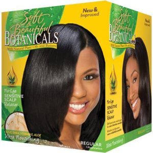 Botanical Ultra Nourishing No Lye Sensitive Scalp Relaxer with Natural Plant Extracts Regular