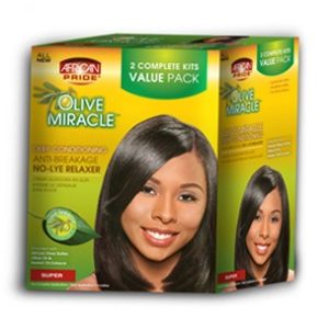 OLIVE MIRACLE No-Lye Relaxer Kit Super 2APP