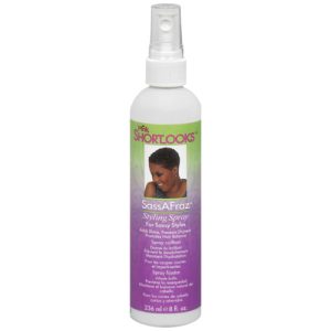 Pink Shortlooks SassAFraz Styling Spray