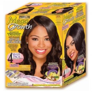 MEGA GROWTH No-Lye Relaxer Kit Super 4 APP Salon Pack