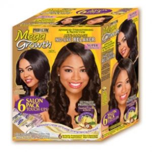 MEGA GROWTH No-Lye Relaxer Kit Super 6 APP Salon Pack