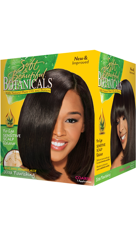 Botanical Ultra Nourishing No-Lye Sensitive Scalp Relaxer with Natural Plant Extracts Coarse