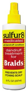 Sulfur 8 Braid Hair Sheen Spray 12oz