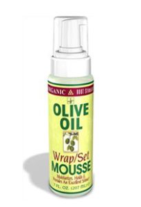 Organic Root Stimulator Olive Oil Wrap Set Mousse