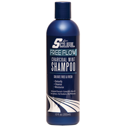 S CURL Free Flow Charcoal Mint Shampoo 12oz