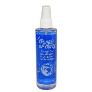 World Of Curls Comb Thru Oil Sheen Spray - Regular Hair 16oz