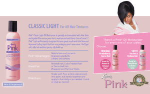Pink Oil Moisturiser Classic Light Hair Lotion 12oz