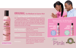 Pink Oil Moisturiser Lotion Original 12oz