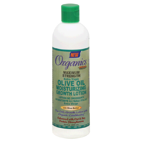 Africa's Best Organics Maximum Strength Extra Virgin Olive Oil Moisturizing Growth Lotion