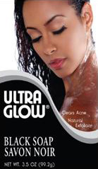 Ultra Glow Authentic Black Bar Soap