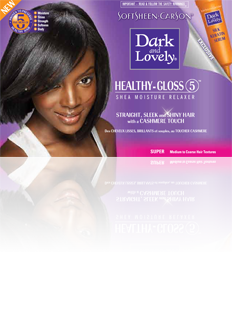 Dark & Lovely Healthy-Gloss 5 Shea Moisture No-Lye Relaxer Kit Super