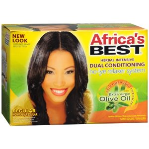 Africa's Best Organics Herbal Intensive Dual Conditioning No-Lye Relaxer System Regular