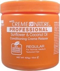 Creme of Nature Sunflower & Coconut Oil Conditioning Creme Relaxer Regular 15oz